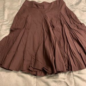 Chocolate A-Line Skirt